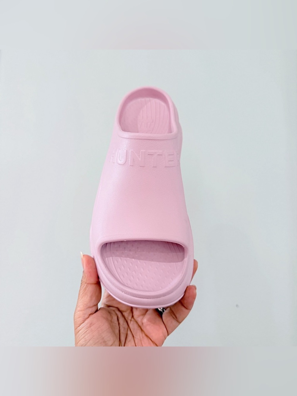 Hunter Haddie Pink Platform Slide Sandals - Picture 7 of 10